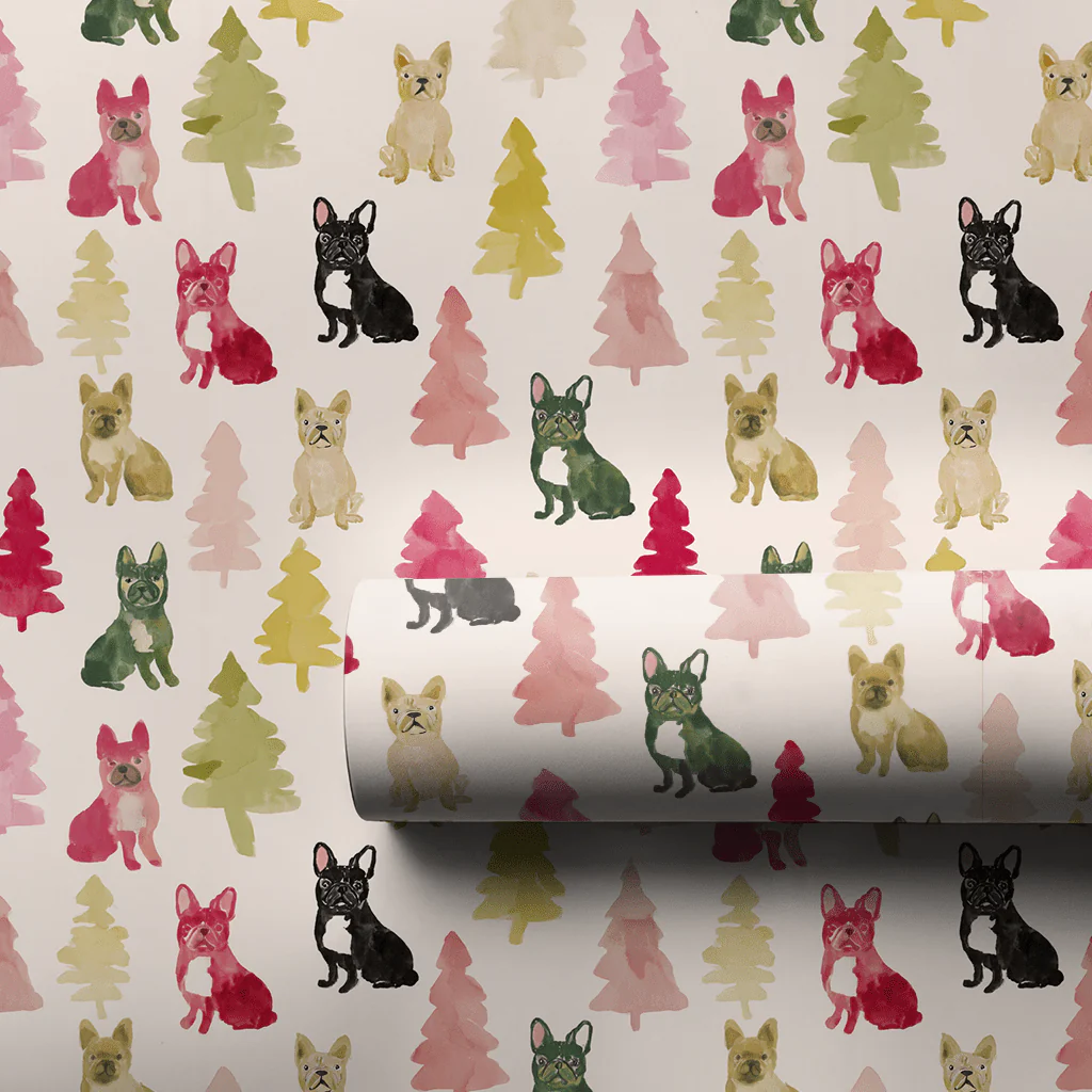 Frosted Frenchie - Wrapping Paper - Image 3