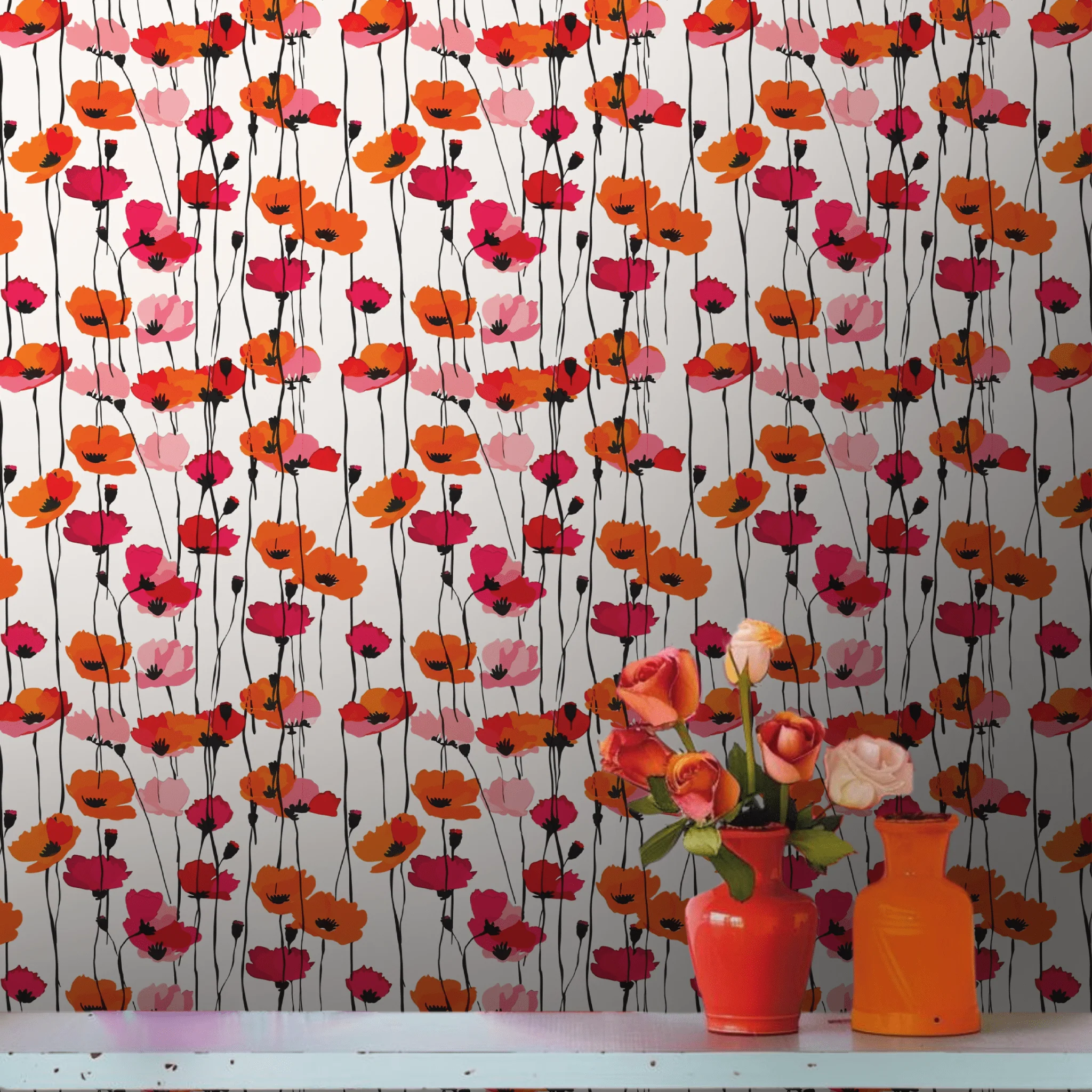 Piper's Poppy Parade Wallpaper - Image 3