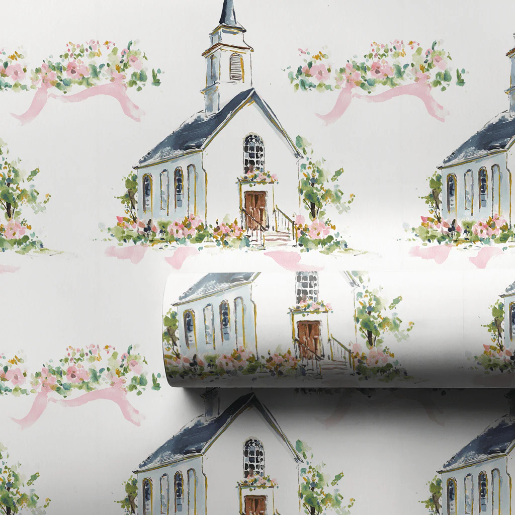 Wedding Chapel - Wrapping Paper - Image 3