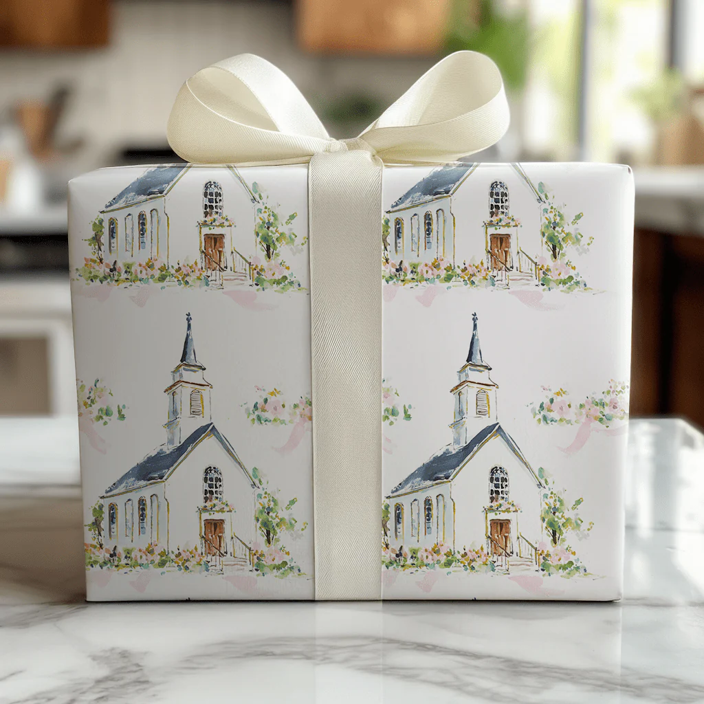 Wedding Chapel - Wrapping Paper - Image 4
